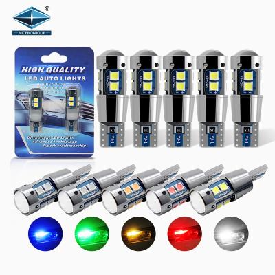 China Lighting System Car Light Bulbs Width Auto Light W5W 3030 Lamp 10SMD T10 Led 24V With Canbus for sale