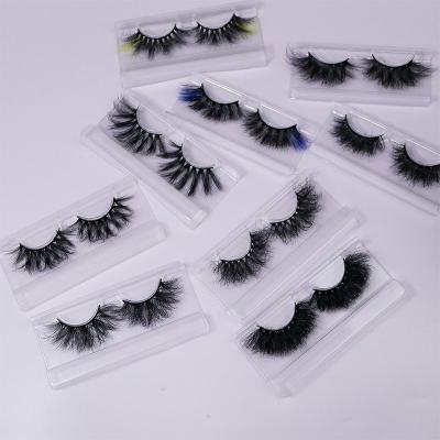 China Natural Wholesale Strip Lashes Mink Lashes Fake Tapered Eyelashes Vendors Custom Logo Holographic Packaging for sale