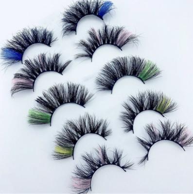 China Wholesale Natural Own Branded Reusable Handcrafted 25mm Tapered Fluffy Eyelashes With Eyelash Case for sale