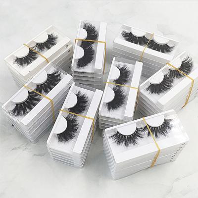 China 25mm Bulk Natural Mink Eyelash Fluffy 3D Mink Lashes Vendors Wholesale 3D Mink Eyelashes for sale