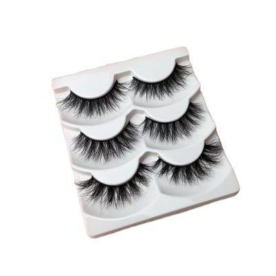 China Free Sample Vegan Synthetic Hair Lashes Faux 3D Mink Eye Lashes Wholesale Synthetic Mink Eyelashes High Quality Korea for sale