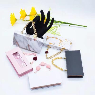 China Multi Wick Packaging Box Eyelash Chain Box Whips Magnetic Packaging Mink Eyelashes Lash Boxes Wholesale New Style Luxury for sale