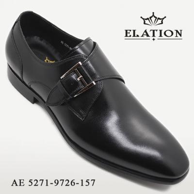 China EXALTATION ODM Breathable Men Leather Loafers Cushioning Business Casual Cowskin Buckle Monk Stylish Shoes Double for sale