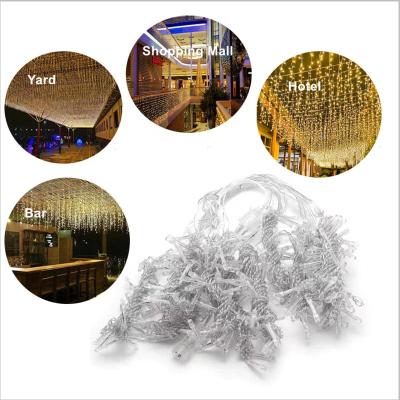 China String Light 4x0.6m 120L Hanging Flat Led Decorative Pendant Light Warm White Colorful Blue Led Christmas Lights Decoration for sale