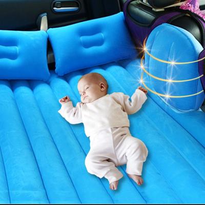 China Foldable Multicolor Rear Inflatable Car Air Mattress 6 Layer Car Mattress Flocking Inflatable Bed For MVP And SUV Brand Cars for sale