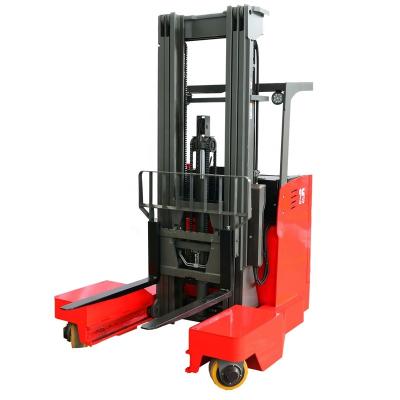 China Building Material Shops 4 Way Multi Way Small Reach Stacker Electric Reach Forklift Truck For Sale for sale