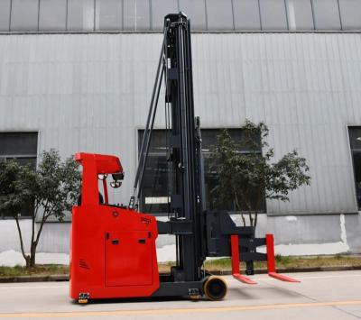 China Hot Selling Goods Hotels Laid High Capacity 1.5t 5m Side Part Forklift Reach Truck Electric Pallet Stacker for sale