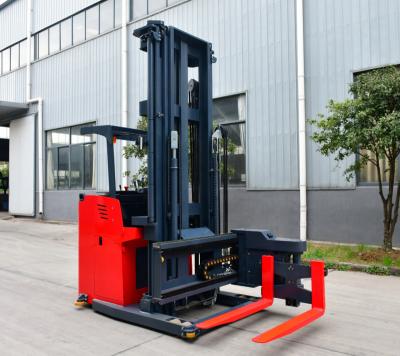 China Garment Shops 3 Way High Stand Up Reach Electric Truck for sale