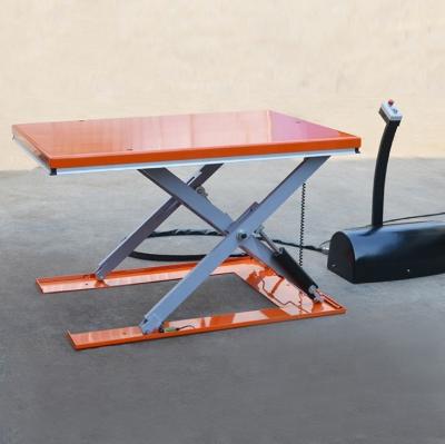 China Low Profile Platform Hydraulic Stationary Lift Table Lift Electric Scissor Lift Table for sale