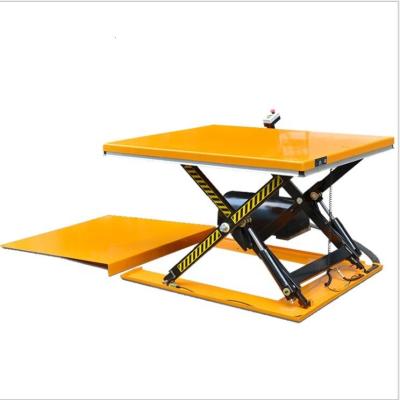 China Fixed Hydraulic Lift Platform Lifting Equipment Low Profile Stationary Scissor Lift For Sale for sale