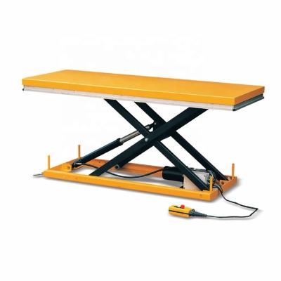 China Large Size Stationary Electric Hydraulic Lifting Equipment Scissor Lift Table for sale