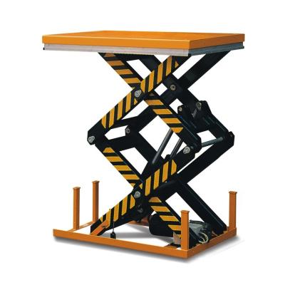 China Storage Logistics Double Scissor Electric Hydraulic Scissor Lift Table for sale