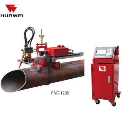 China Metal Stainless Steel Carbon Steel CNC Steel Pipe Hole Cutting Machine PNC-1200A Portable Aluminum Light Frame Good For Connecting Weld Preparation for sale