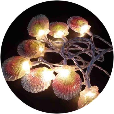 China Christmas Light Starfish Shell Conch Shell Decoration String Light Outdoor Christmas Decorations Fairy Lights for sale