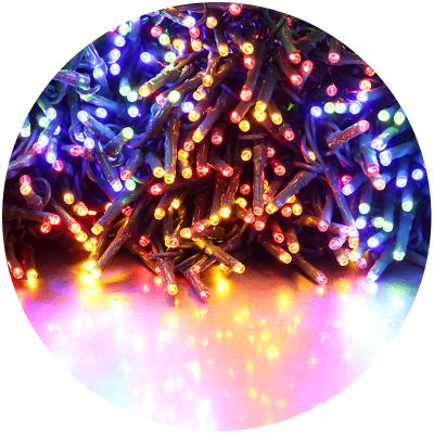 China Decorative Christmas Lighting 10m 100L String Fairy Curtain Lights Christmas Decorations Led Garland Party Wedding Holiday Lights With Electric Plug Hot Sale for sale