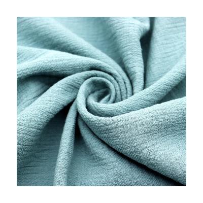 China Sustainable Yarn Dyed Fabric 100% Cotton Yarn Dobby Crepe Dyed Textile for sale