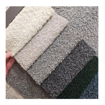 China Breathable Comfortable Wool Chair Cover Fabric Boucle Sofa Fabric for sale