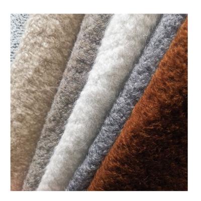 China Breathable 100% Pure Wool Fabric Boucle Furniture Fabric For Home Textiles for sale