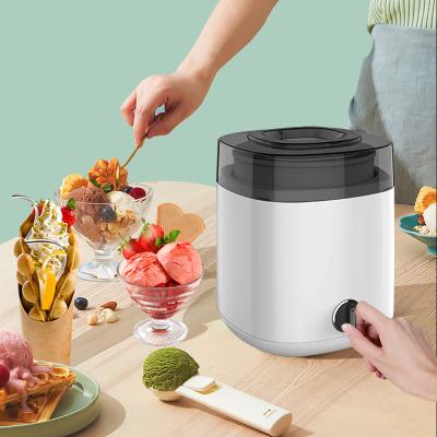 China Hotel Easy To Operate Automatic Portable Electric Fruit 1.2L Ice Cream Maker Machine For Home Hotel for sale