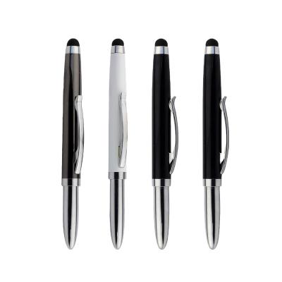 China Promotional Metal Ballpoint Pen Custom Company Logo Touch Screen Multifunctional Pen with Stylus Pen for sale