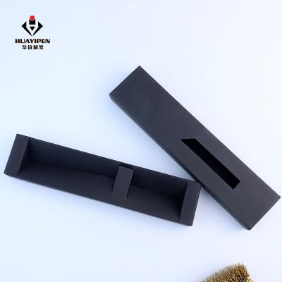 China Simple Black Paper Roll Pen Box Gift Box Pen Box For Gift for sale