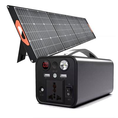 China Type C 180WH Power Station Solar Power System Portable Generator For Emergency / Car / Outdoor Power Supply for sale