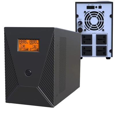 China Computer Simulated Sine Wave 1200Va Online Interactive Ups 10Kva AVR UPS With Lithium Battery for sale