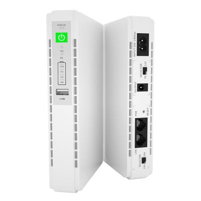 China Mini Networking UPS 5v 9v 12v DC 15v 24v POE 431P 8800mah Uninterrupted Backup Power Supply for sale