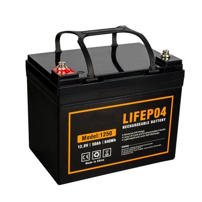 China Machine- Deep Cycle 12V 50Ah LiFePO4 Lithium Ion Batteries Battery Packs For Solar System for sale