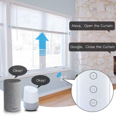 China Sesoo WiFi Crystal Glass Curtain Tempered Smart Switch, Tuya APP Remote Control Motorized Curtain/Electric Roller Blinds, Compatible with Alex for sale