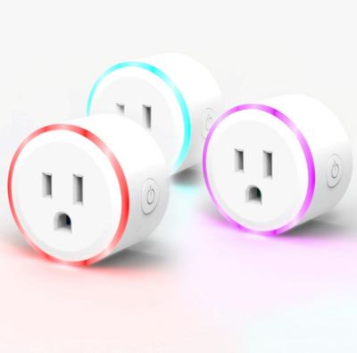 China SESOO Mini Wifi Smart Outlet Socket Residential/Multipurpose Colorful Works with Amazon Alexa Echo and Google for sale