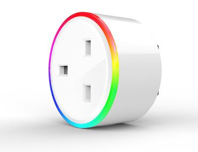 China Residential/Multipurpose UK Standard WiFi Mini Colorful Smart Outlet Socket Works with Amazon Alexa Echo and Google for sale