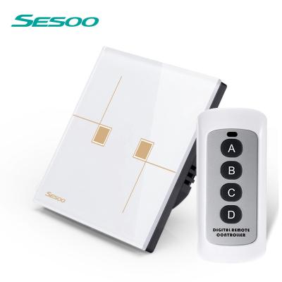 China Dimmer Scratch China Factory RF 433mhz Wall Touch Waterproof Flame Retardant Wireless Remote Control Switch for sale