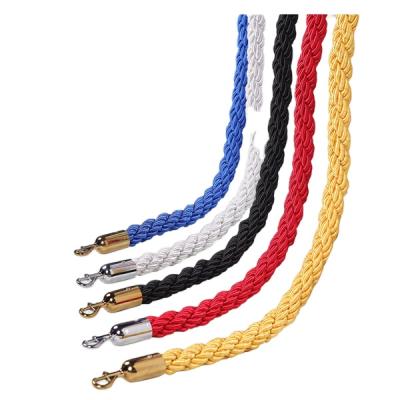 China With red/blue/black/yellow twisted foam core ropes for rope barrier, accessory for queue poles for sale