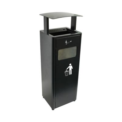 China Square Steel Metropolitan Smoking Outdoor Station Cigarette Bin, Outdoor Smoking Ashtrays, Ash Bin for sale