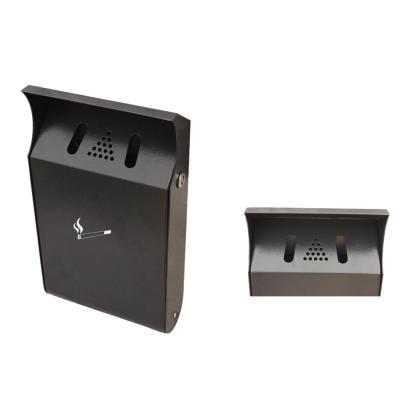 China Square Ash Bin Outdoor Standing Ashtray Wall Mounted Metropolitan Smoking Station 200*70*360mm for sale