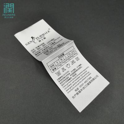 China Factory Direct Customized Private Garment Printed Label Viable For Clothing Brand for sale