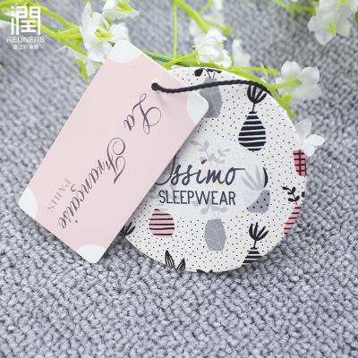 China Logo Cheap Kids Garment Paper Custom Made Viable Wholesale Hang Tags For Clothing for sale