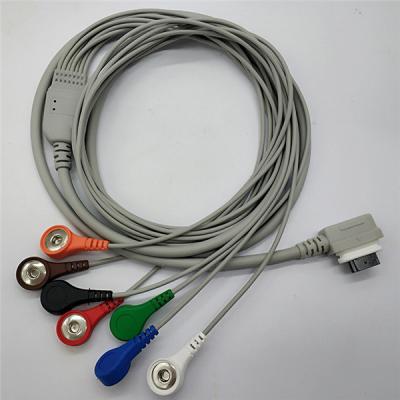 China Medical Equipments Cable ECG Lead Wires Custom 7 Lead Holter Recorder cable for Compatible GE Monitor for sale