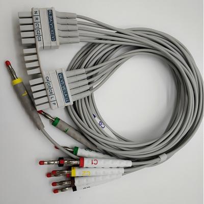 China Compatible Mortara IEC Athletic Flat Leads Cables , Medical Holter Heart Monitor for sale