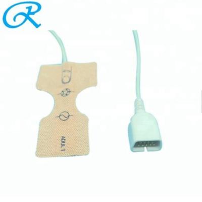 China 4mm dia Nihon Kohden Spo2 Probe Sensor , White Male Finger Clip Spo2 Sensor for sale