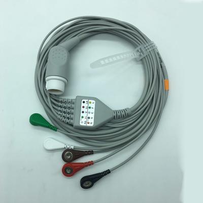 China 8 Pin PH Ecg Cable / Clip , Monitor Connector Reusable ECG Lead Wires for sale