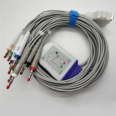 China Fukudas Denshi Bananenstecker TPU DB 15 Pin-EKG Kabel zu verkaufen