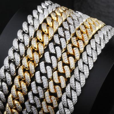 China Custom Hiphop 18k Gold Plated Brass Cubic Zirconia 5s Cubic Zirconia Necklace 5s Tasty Chain Necklace Men Women Jewelry for sale