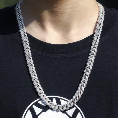 China Hiphop 10mm Hip Hop Cuban Link Chain Bracelet Necklace 18k Gold Plated Men Micro Pave Cubic Zirconia 5A Chain for sale