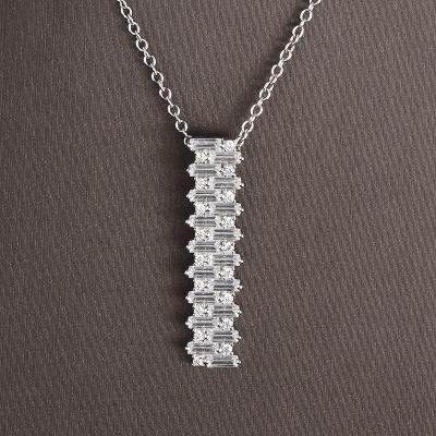 China Vintage Birthday Gift Party 925 Sterling Silver 14k 18k Gold Plated Zircon Luxury Fashion Pendant Necklace For Women for sale