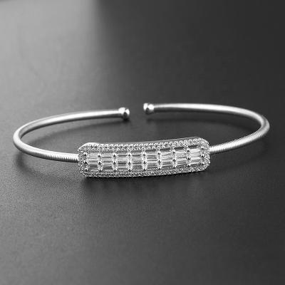 China Women Neo-Gothic Charming Jewelry 925 Sterling Silver Lucky Charm Cubic Zirconia Bracelets for sale