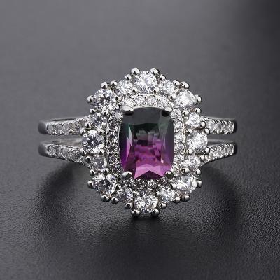 China Watermelon CLASSIC Luxury Tourmaline Style Gemstone 925 Natural Sterling Silver Gifts Ring For Women for sale