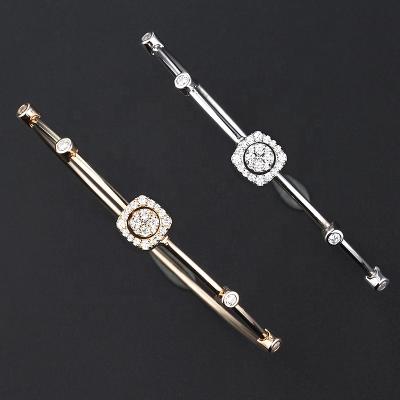 China TRENDY Women's Favorite Single Place Personalized Design 18k Custom Charm Rose Gold Bracelet for sale