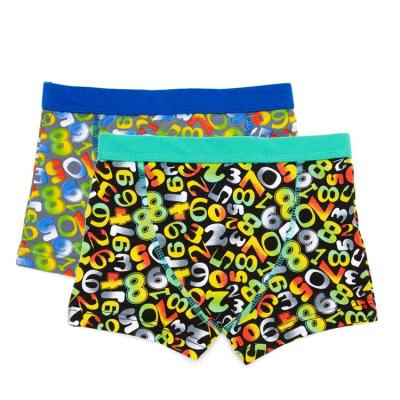 China Hot Selling 100% Cotton Boy's Breathable Boxer Shorts Classic Fashion Soft Breathable Underwear for sale